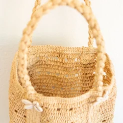 Elena Handbags Raffia Summer Beach Straw Shoulder Bag