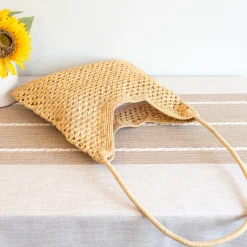 Elena Handbags Raffia Summer Beach Shoulder Bag