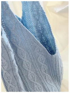 Elena Handbags Retro Artsy Twist Cotton Knitted Shoulder Bag