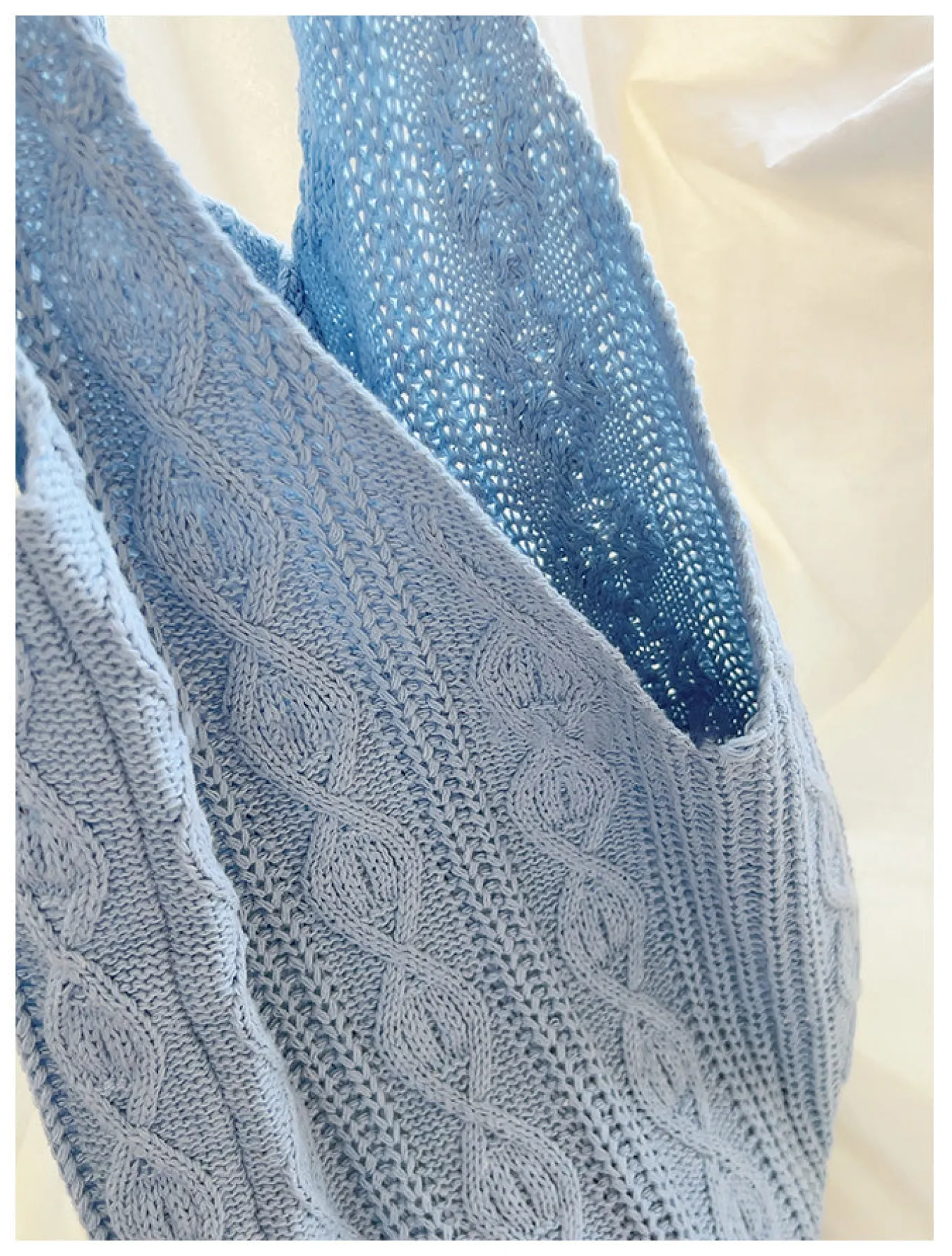 Elena Handbags Retro Artsy Twist Cotton Knitted Shoulder Bag