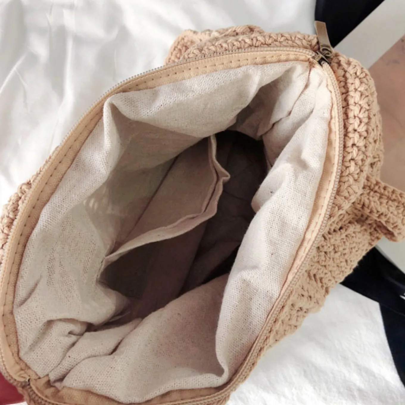 Elena Handbags Retro Artsy Twist Cotton Knitted Bag
