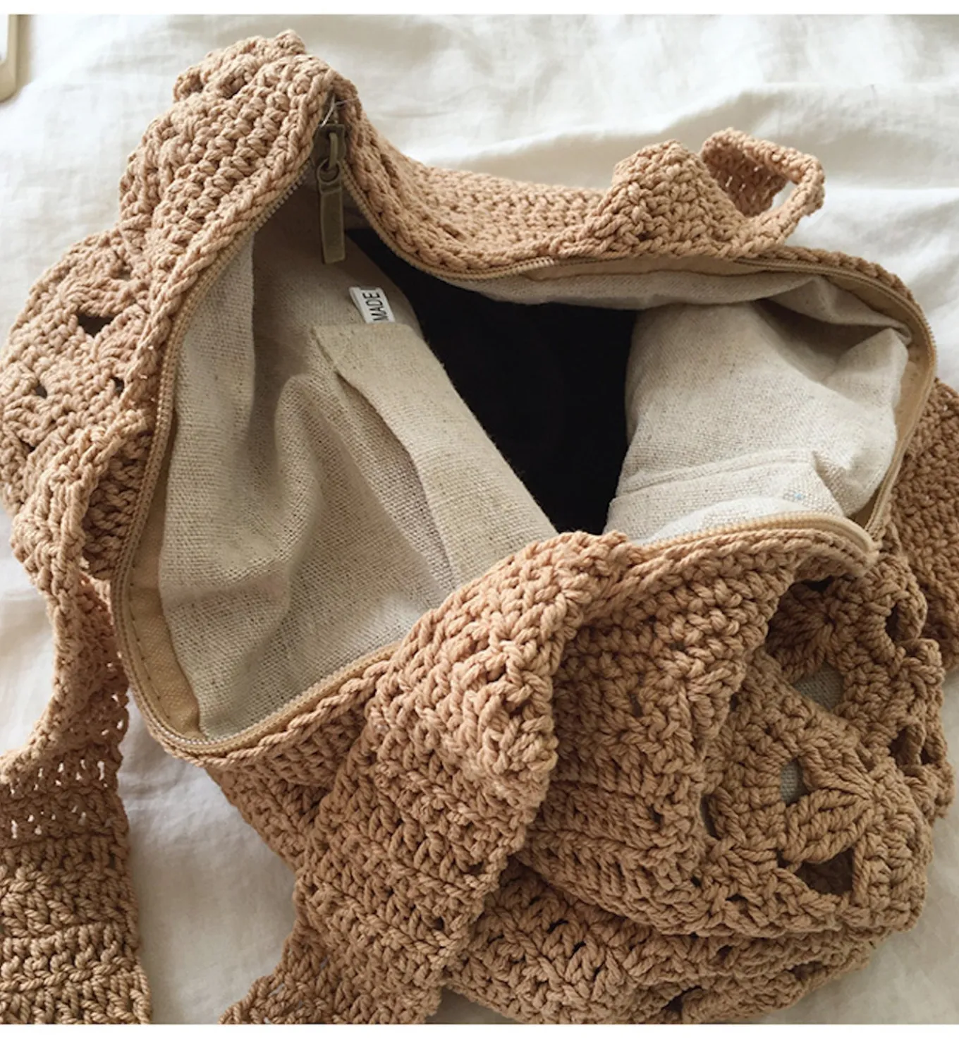 Elena Handbags Retro Artsy Knitted Shoulder Women's Woven Bag