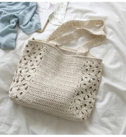 Elena Handbags Retro Artsy Knitted Shoulder Women's Woven Bag