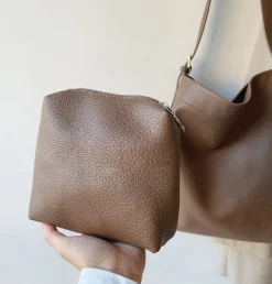 Elena Handbags Retro Bucket Leather Bag