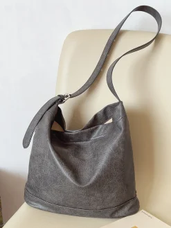 Elena Handbags Retro Bucket Leather Bag