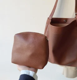 Elena Handbags Retro Bucket Leather Bag
