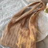 Elena Handbags Retro Cotton Knitted Shoulder Bag
