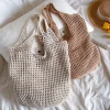 Elena Handbags Retro Cotton Knitted Tote Bag