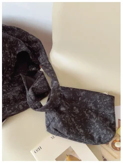 Elena Handbags Retro Cotton Shoulder Bag