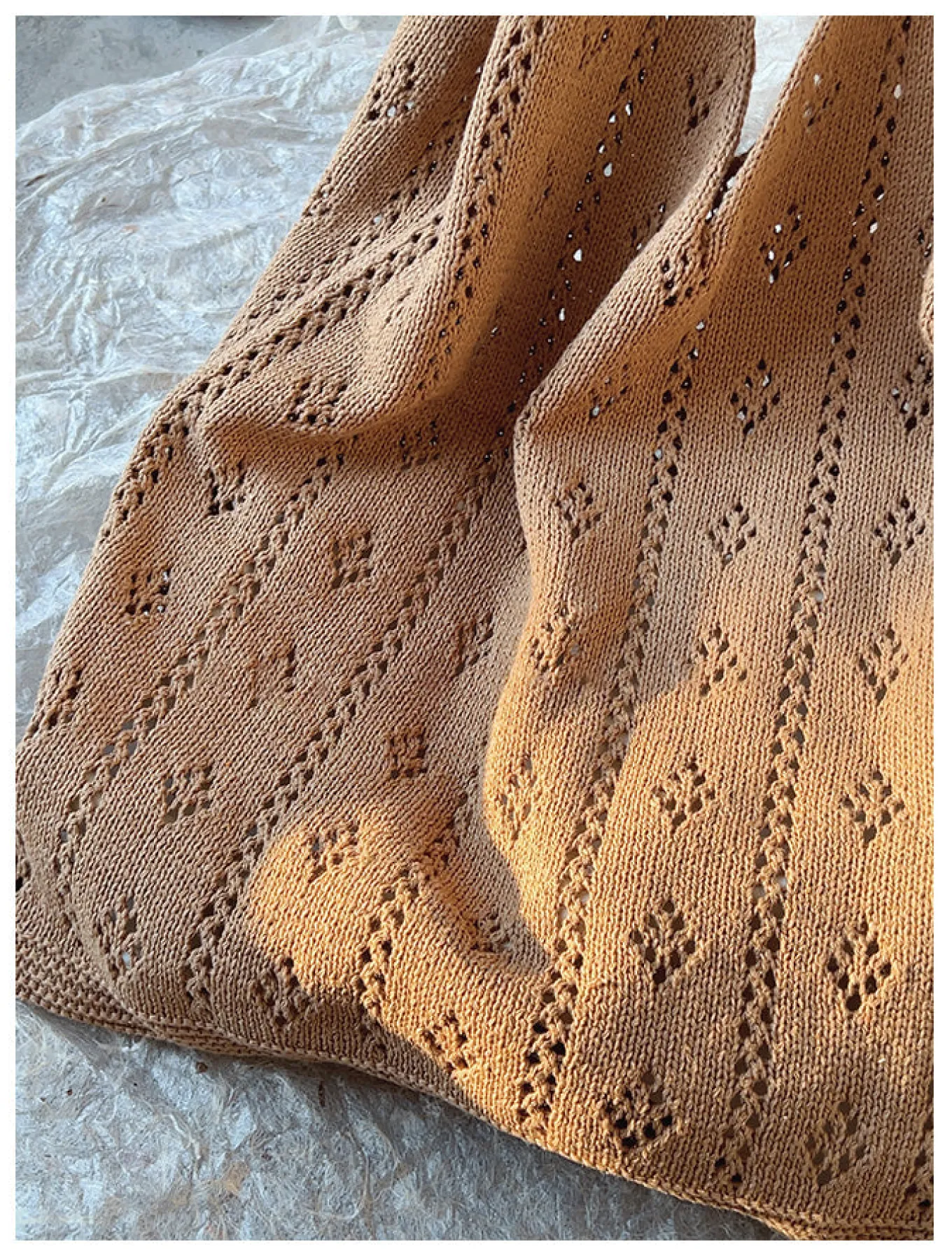 Elena Handbags Retro Cotton Knitted Shoulder Bag