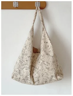 Elena Handbags Retro Cotton Shoulder Bag