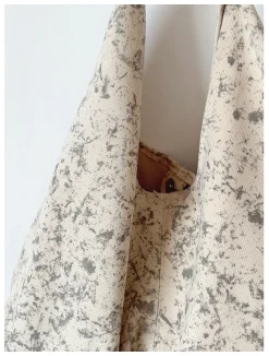 Elena Handbags Retro Cotton Shoulder Bag