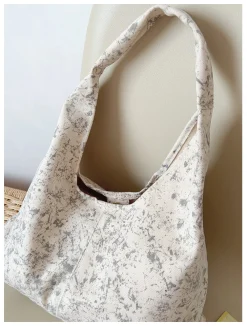 Elena Handbags Retro Cotton Shoulder Bag