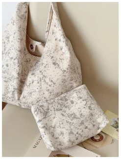 Elena Handbags Retro Cotton Shoulder Bag