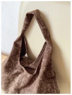Elena Handbags Retro Cotton Shoulder Bag