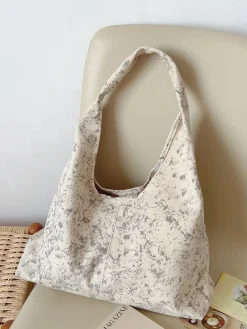 Elena Handbags Retro Cotton Shoulder Bag