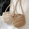 Elena Handbags Retro Crochet Crossbody Bucket Bag