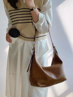 Elena Handbags Retro Hobo Shoulder Bag Everyday Work Bag