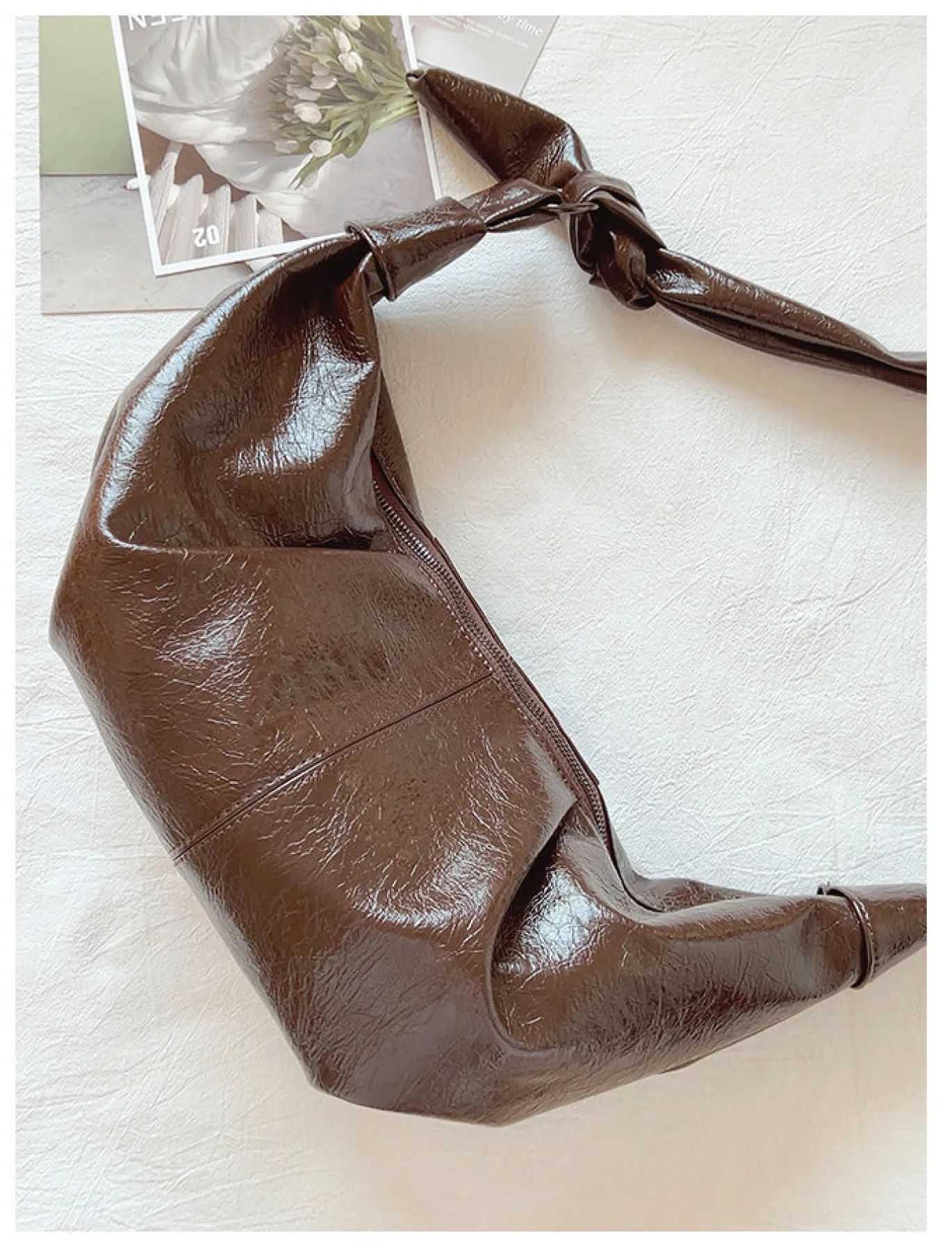 Elena Handbags Retro Hobo Shoulder Bag