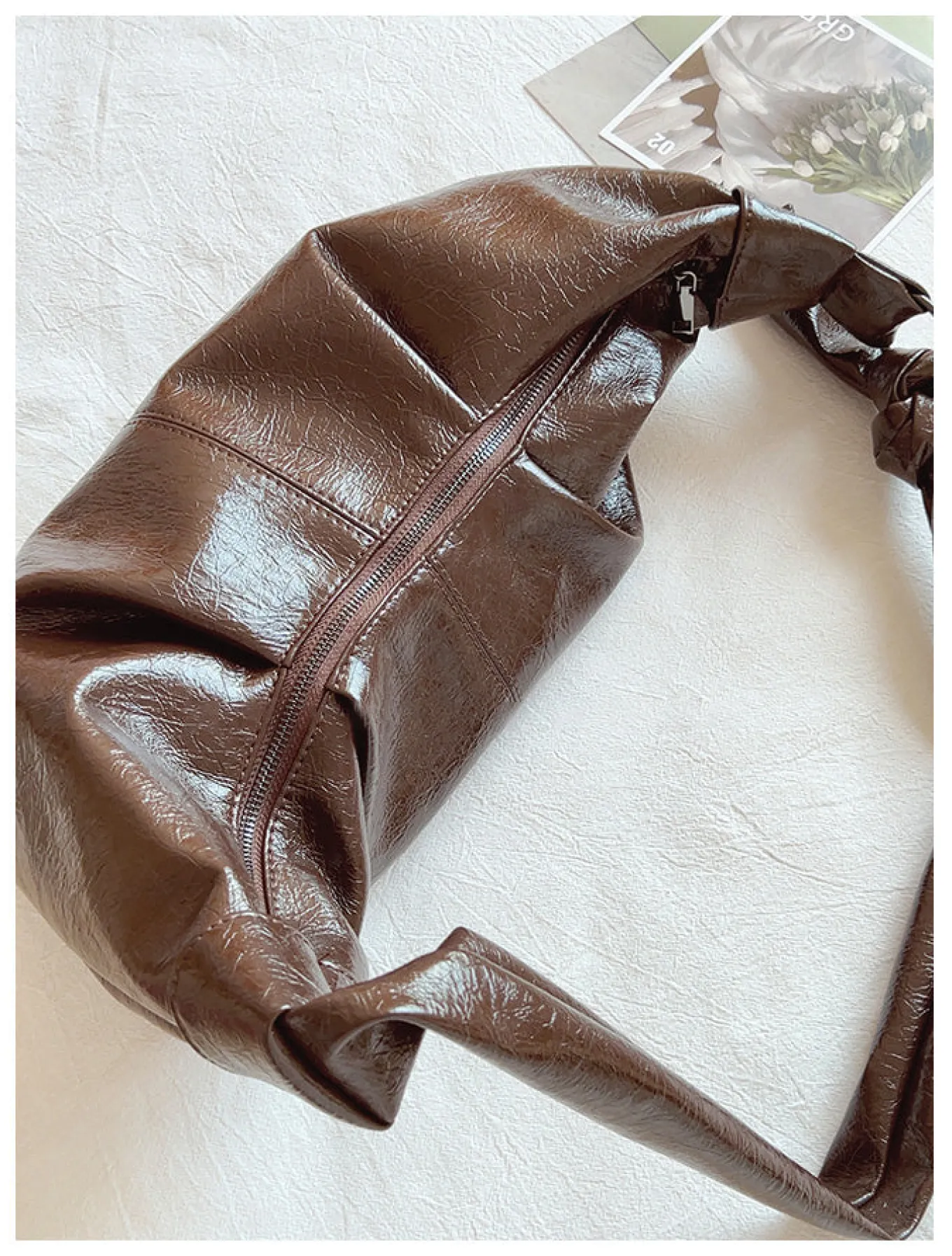 Elena Handbags Retro Hobo Shoulder Bag