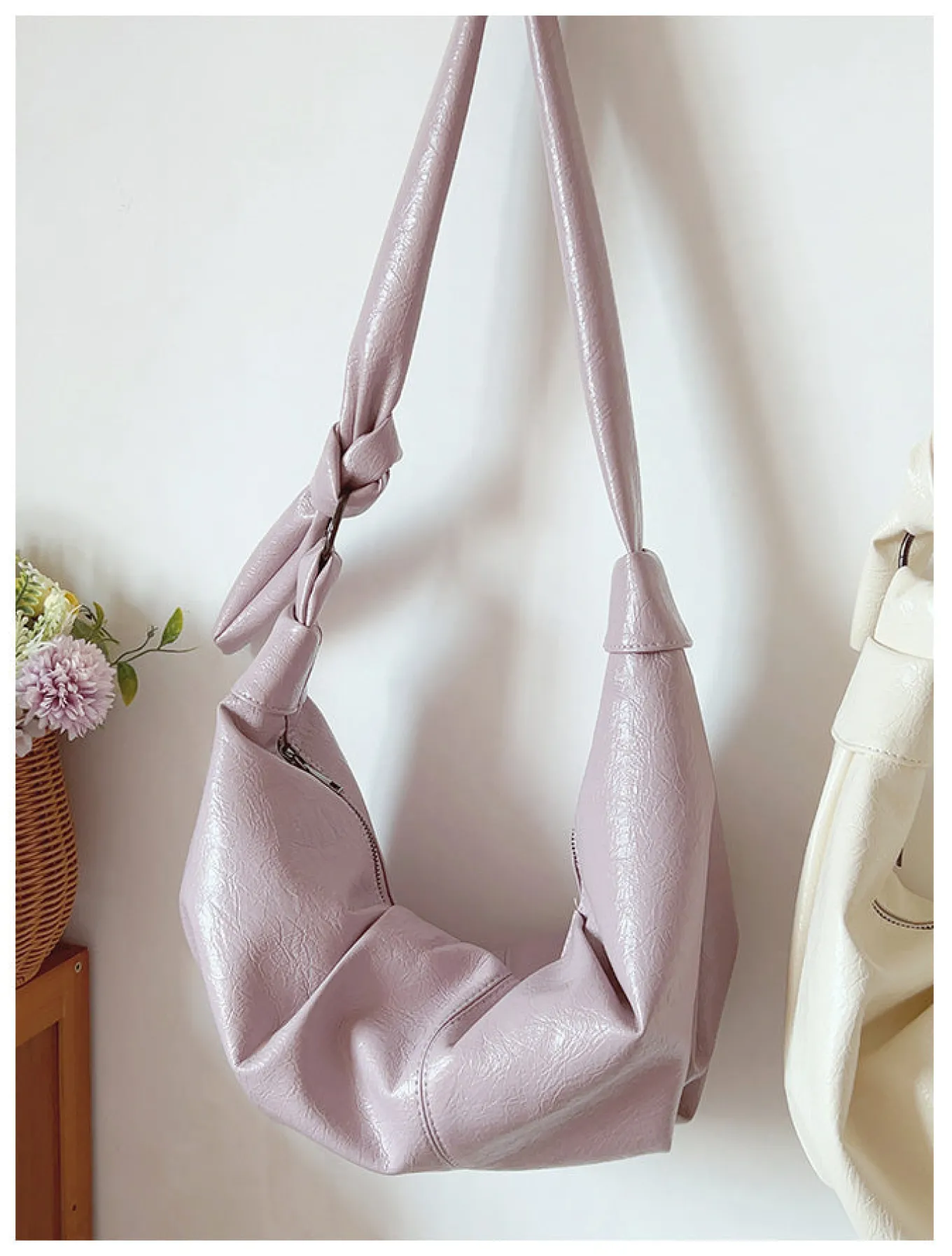 Elena Handbags Retro Hobo Shoulder Bag