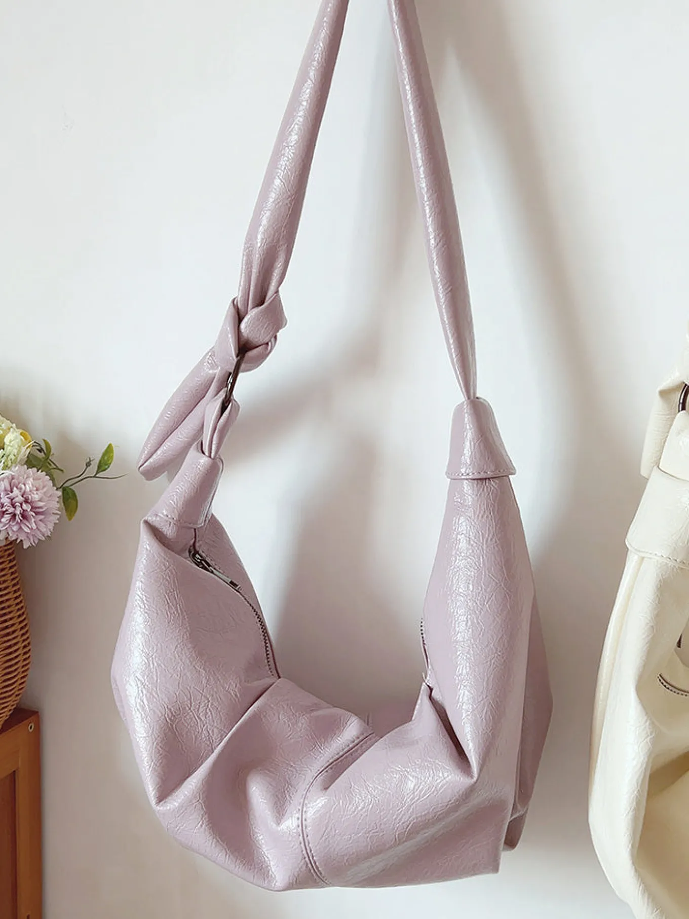 Elena Handbags Retro Hobo Shoulder Bag