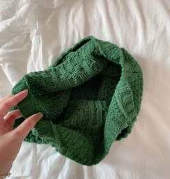 Elena Handbags Retro Knit Tote Bag