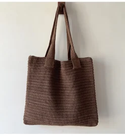 Elena Handbags Retro Knitted Shoulder Bag