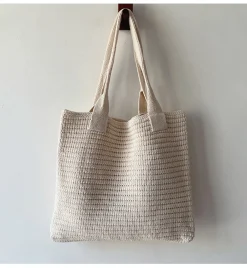Elena Handbags Retro Knitted Shoulder Bag