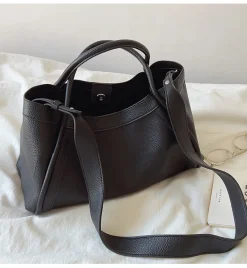 Elena Handbags Retro Leather Shoulder Bag
