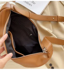 Elena Handbags Retro Leather Hobo Sling Bag