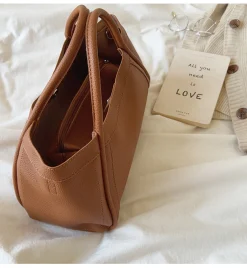 Elena Handbags Retro Leather Shoulder Bag
