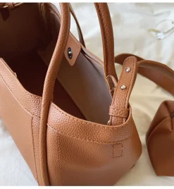 Elena Handbags Retro Leather Shoulder Bag