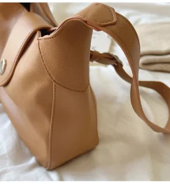 Elena Handbags Retro Leather Messenger Tote Bag
