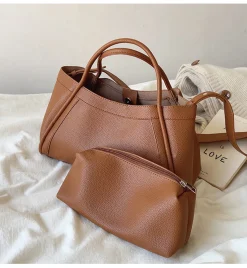 Elena Handbags Retro Leather Shoulder Bag