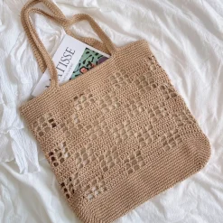 Elena Handbags Retro Patterned Tote Bag