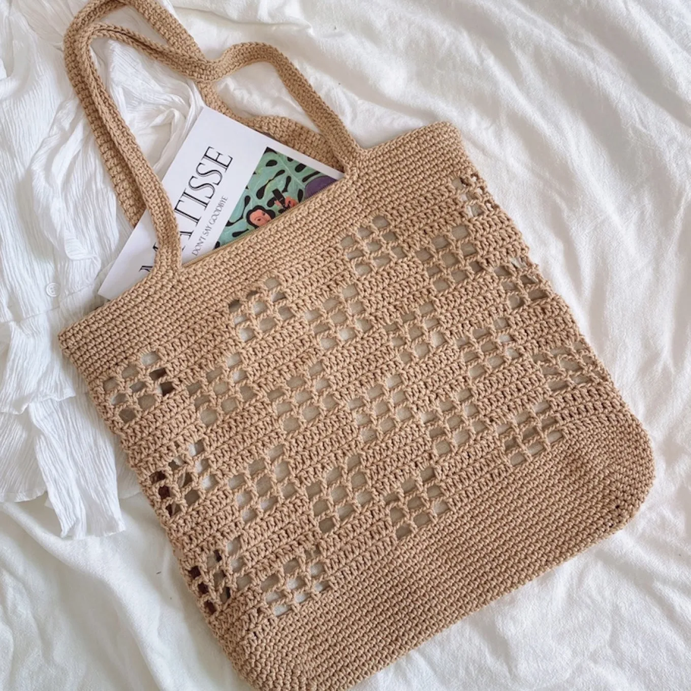 Elena Handbags Retro Patterned Tote Bag