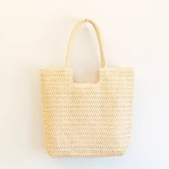 Elena Handbags Retro Straw Woven Tote Bag