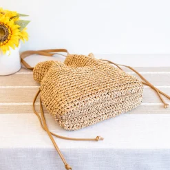 Elena Handbags Retro Straw Woven Tote Bag