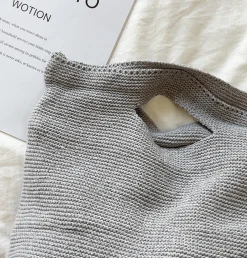 Elena Handbags Retro Style Knit Handbag