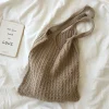 Elena Handbags Retro Twist Cotton Knitted Shoulder Bag