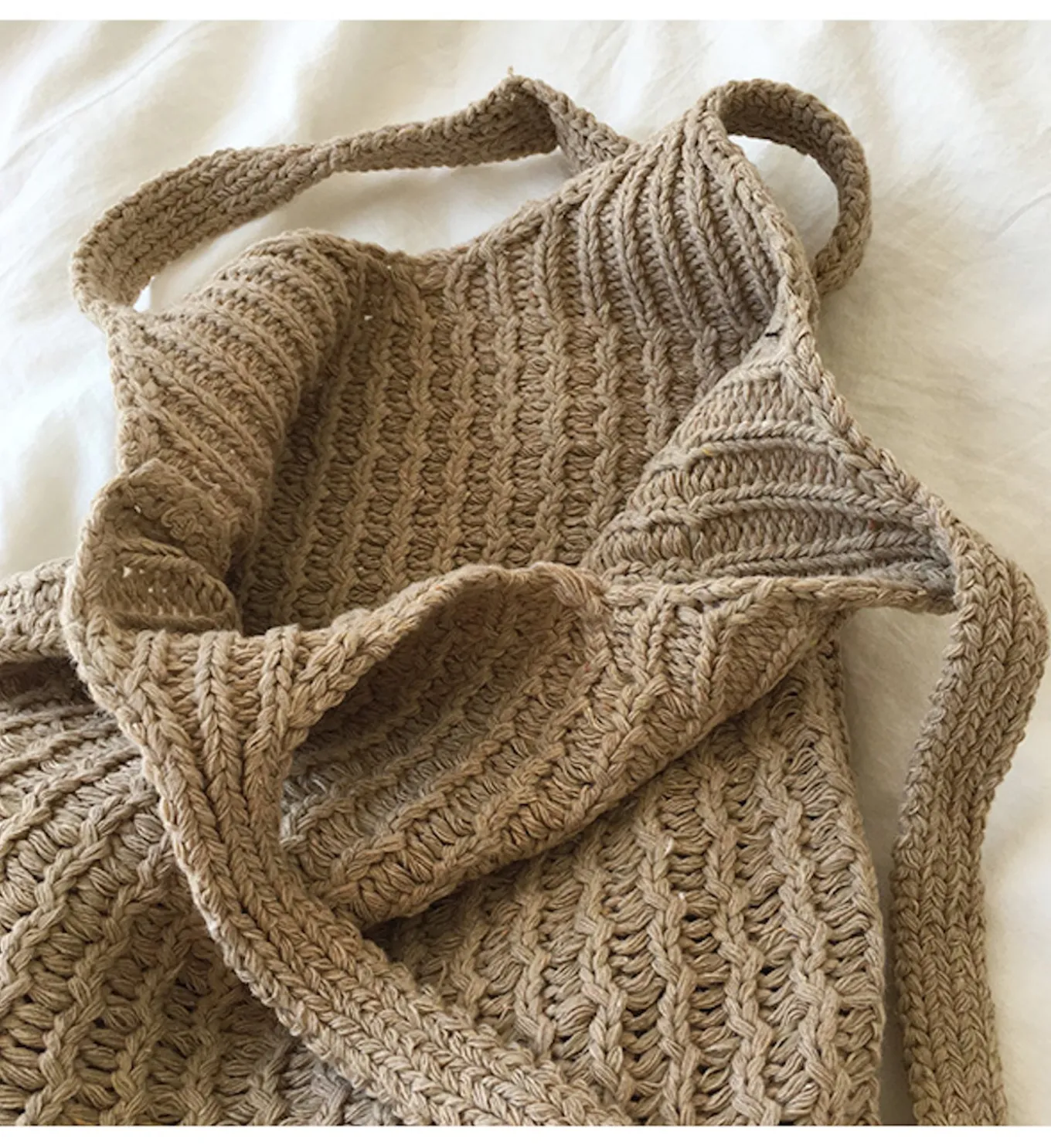 Elena Handbags Retro Twist Cotton Knitted Shoulder Bag