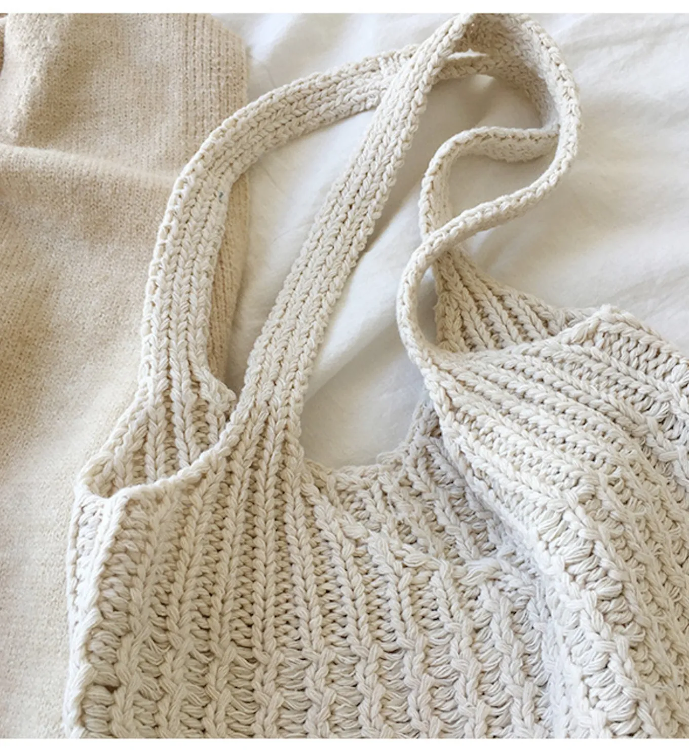 Elena Handbags Retro Twist Cotton Knitted Shoulder Bag