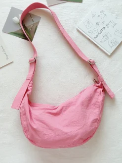 Elena Handbags Round Nylon Fashion Shoulder Bag