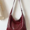 Elena Handbags Simple Leather Tote Bag