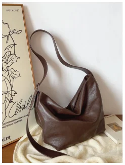 Elena Handbags Simple Leather Crossbody Bag