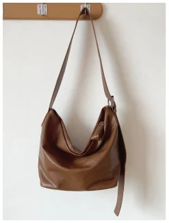 Elena Handbags Simple Leather Crossbody Bag