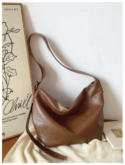 Elena Handbags Simple Leather Crossbody Bag
