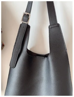Elena Handbags Simple Leather Tote Bag