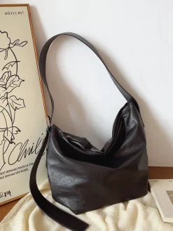 Elena Handbags Simple Leather Crossbody Bag